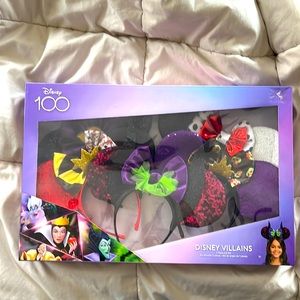 Disney 100 year Villain Ears 5 total